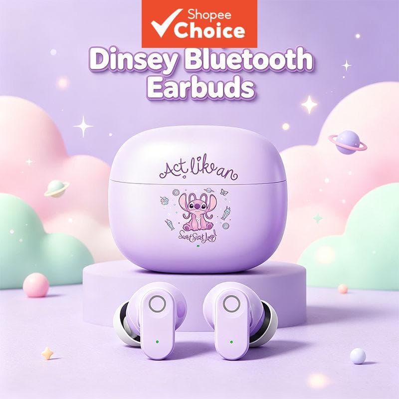 Fones de Ouvido Disney Q1 Mickey - Fones Intra-Auriculares com Haste Curta, Alta Qualidade Sonora, Redução de Ruído,