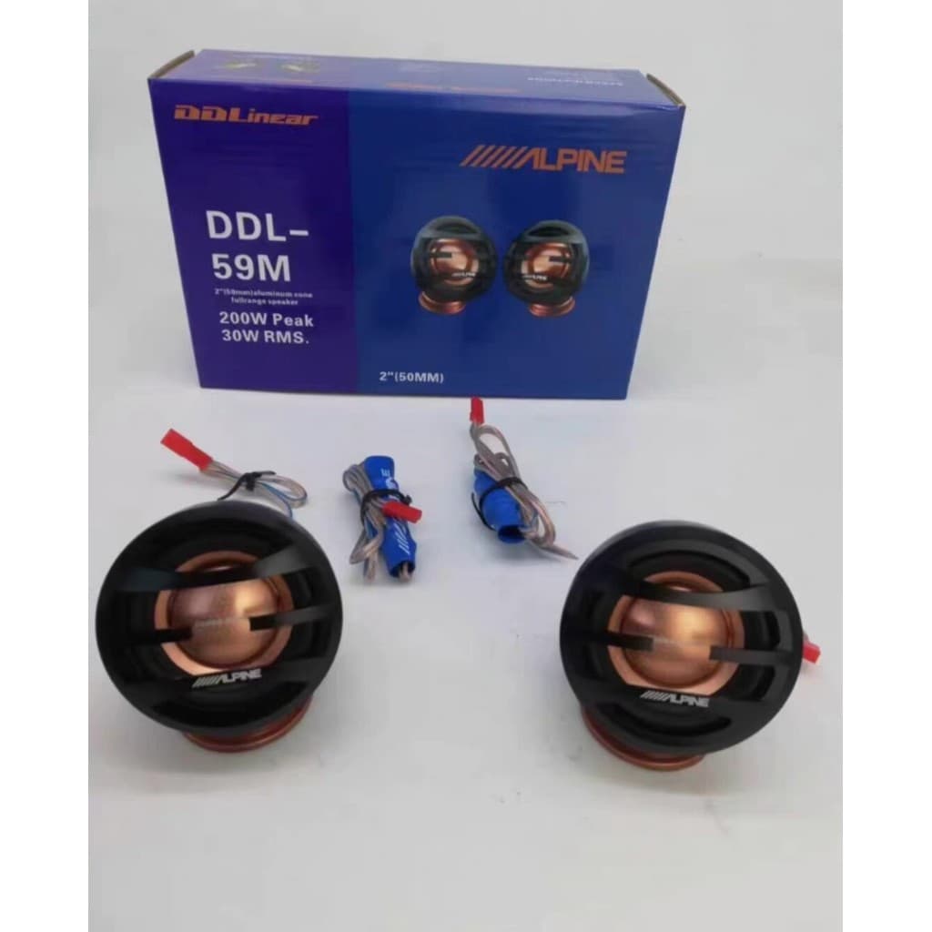 ALPINE DDL-59M Carro Mid-Range Horn Tweeter Buzina Vocal de Alcance Médio Tipo Externo