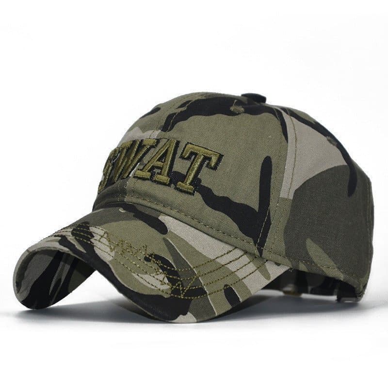 Boné de Beisebol Camuflado Bordado com Proteção Solar SFXT
