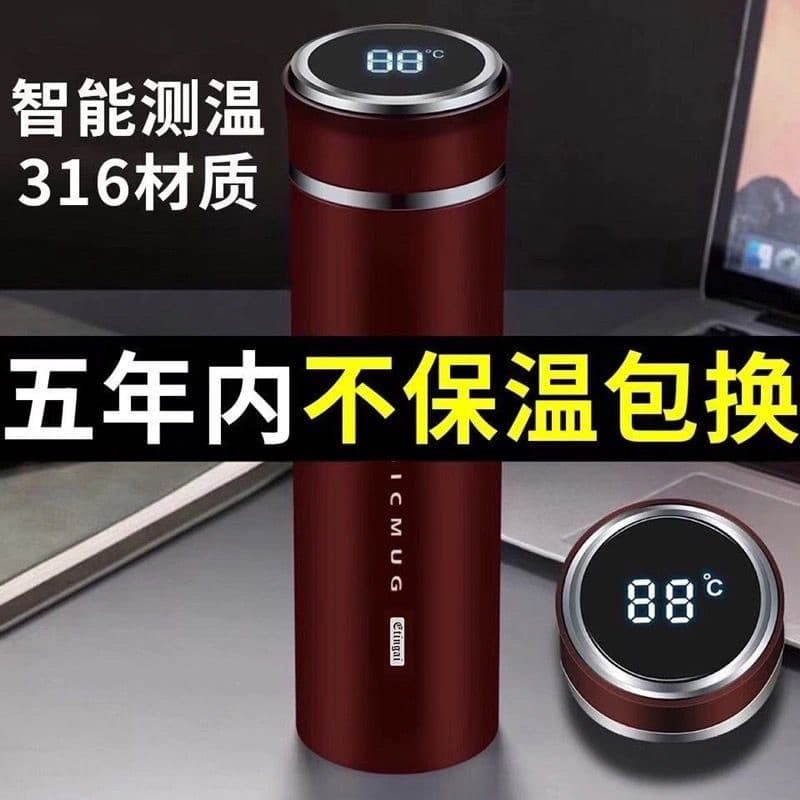 [Novo] Copo Térmico Inteligente para Homens e Mulheres, Aço Inoxidável, Copo Portátil para Preparar Chá<q-zen></q-zen>