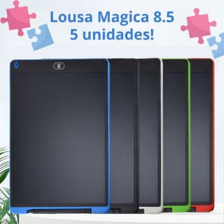 Kit 5 Unidades De Lousa Mágica Tela Lcd 8.5 Polegadas Infantil De Escrever E Desenhar
