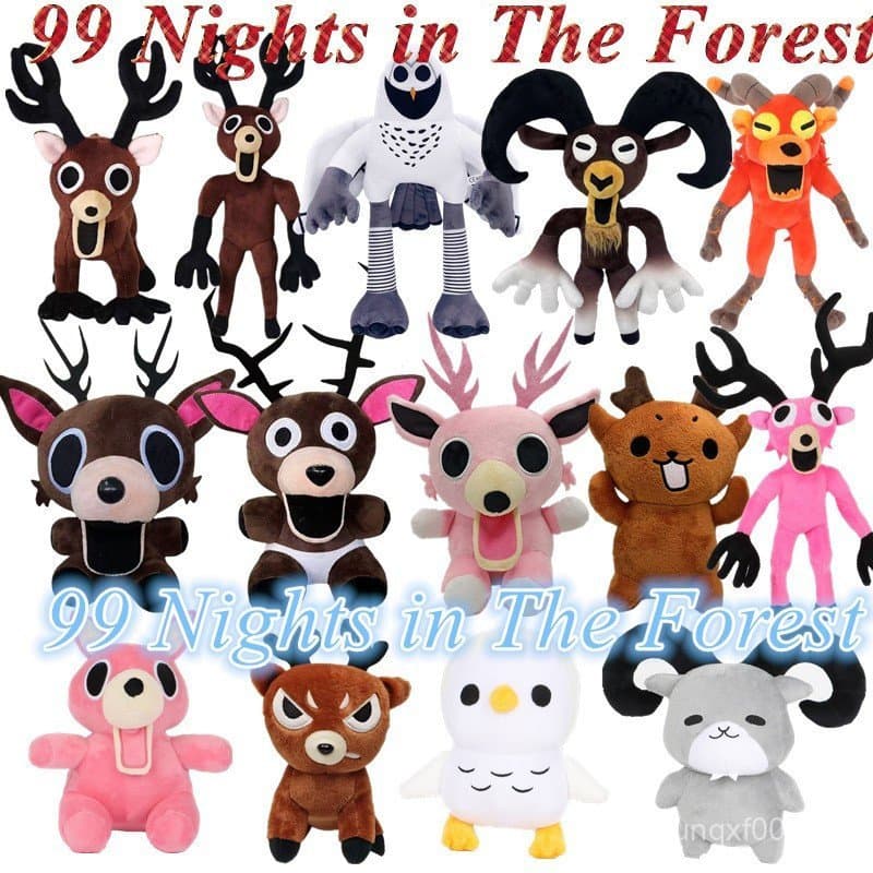 ✨ Novo Roblox Boneca De Pelúcia 99 Noites Na Floresta Cervos Brinquedo Presentes De Aniversário Das Crianças Macio Casal