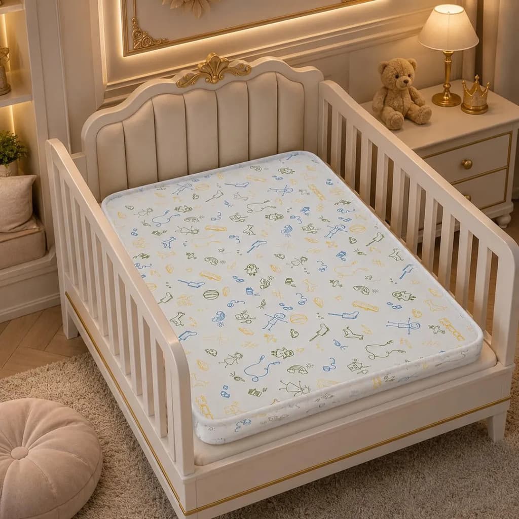Colchão Berço Cama Chiqueirinho Infantil 100x70cm Qualidade Conforto Premium Criança Bebe Macio