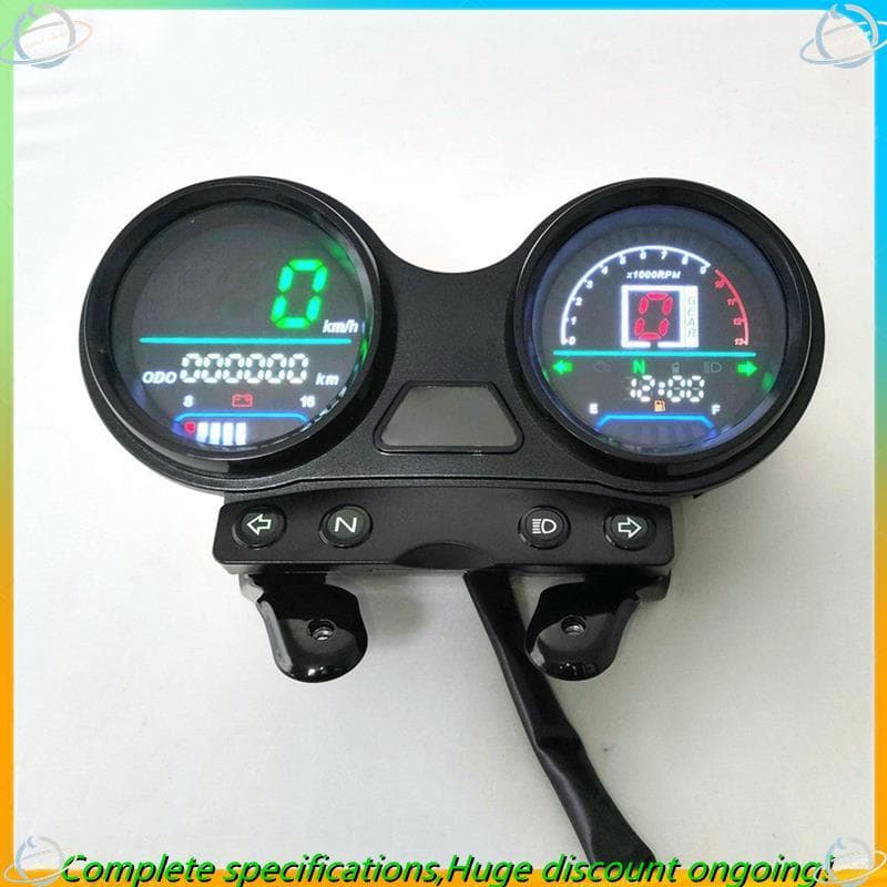 Velocímetro Digital LCD Odômetro Para YBR 125 Com Painel Móvel De Carga USB RPM