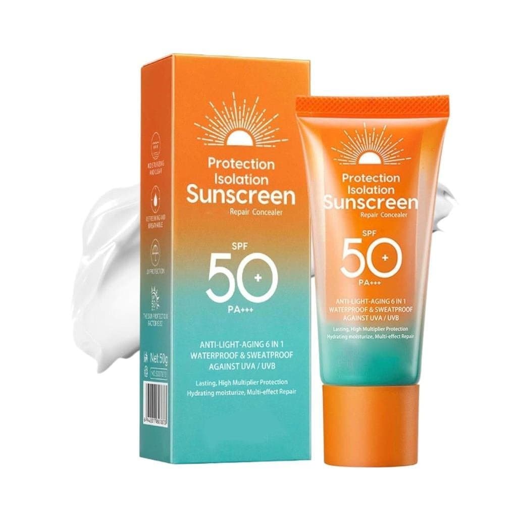 Protetor Solar SPF 50 para Rosto e Corpo, Loção Protetora Solar com PA+++, Protetor Solar Coreano em Tamanho de Viagem p