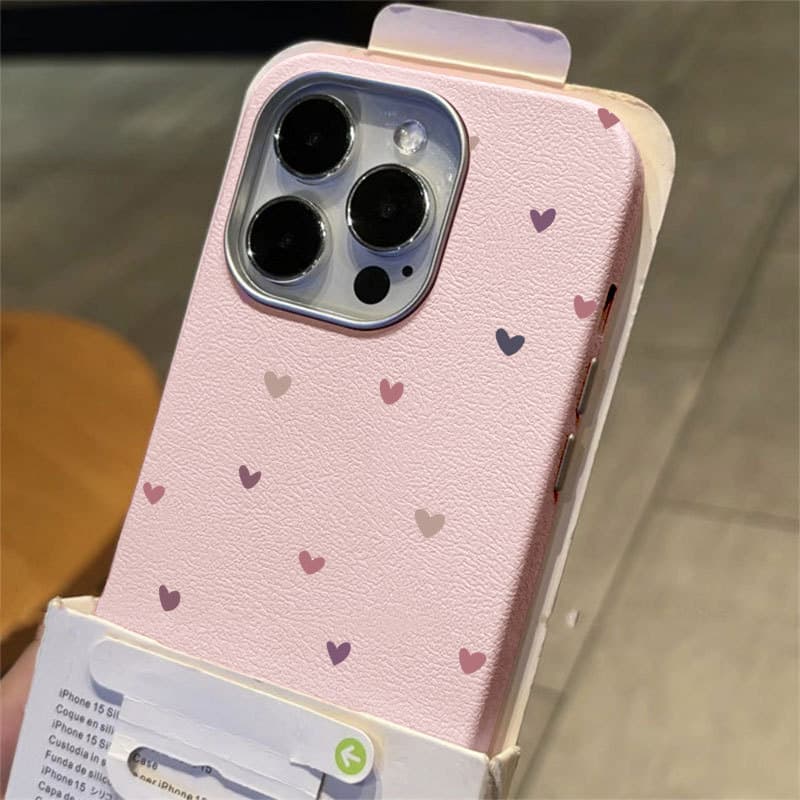 Capinha De Celular Para iPhone 17 16 15 14 13 12 11 XR Pro Max Plus Normal Capa de celular com estampa de coração