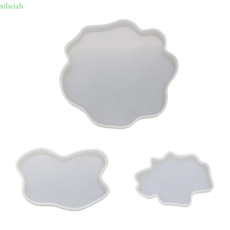 xibeiab Molde Copo Irregular, Silicone, Tapete, Resina Epóxi, Moldes Para Mesa