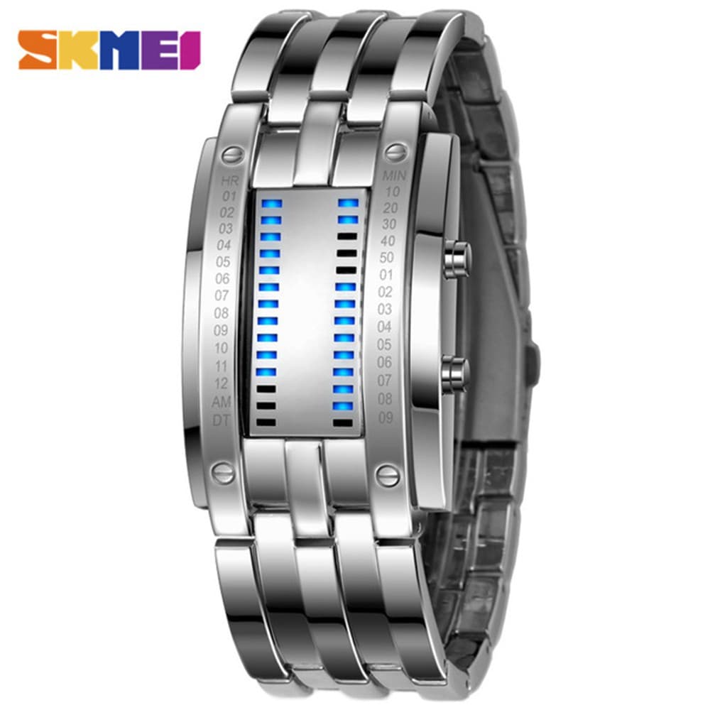 SKMEI Moda Criativa Relógios Homens Marca De Luxo LED Digital Display 50 m amante de Pulso À Prova D' Água Relogio mascu