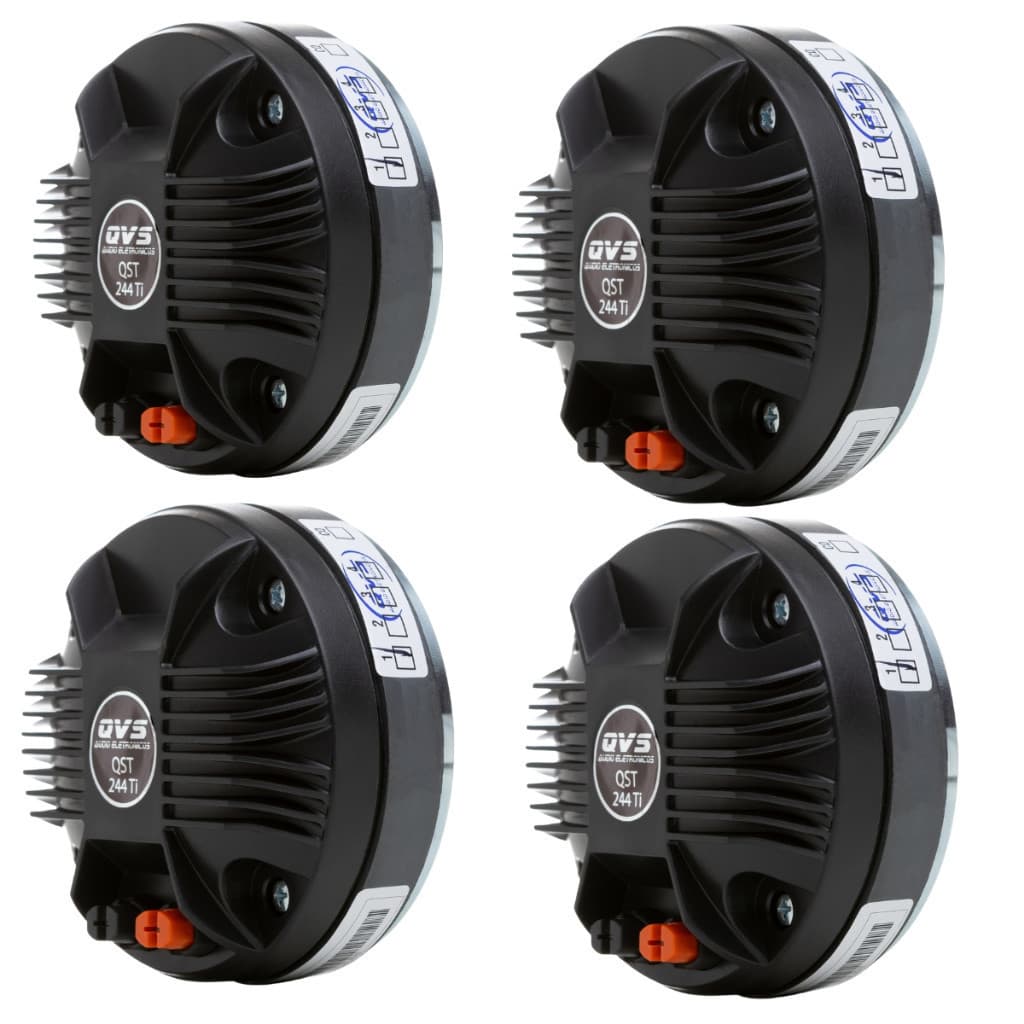 4 Driver TI QVS QST 244TI 80W Rms Titanio Corneta TI Som Automotivo Som Profissional Line Array Paredao Bob