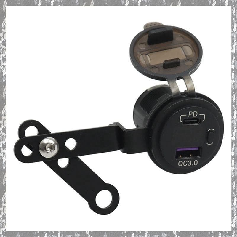 [Tnr] Para Motocicleta 800MT De Carregamento Rápido Carregador USB Duplo Tomada Adaptador Acessórios À Prova D'água