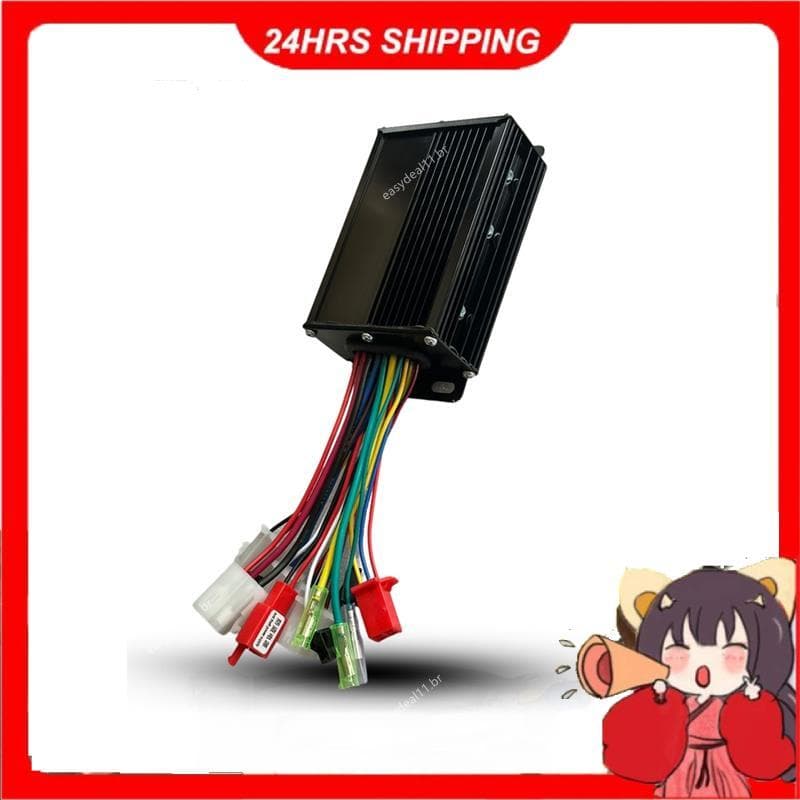 Controlador De Motor Sem Escova De Onda Senoidal 36V/48V 350W 25A Para Bicicletas Elétricas E Motocicletas