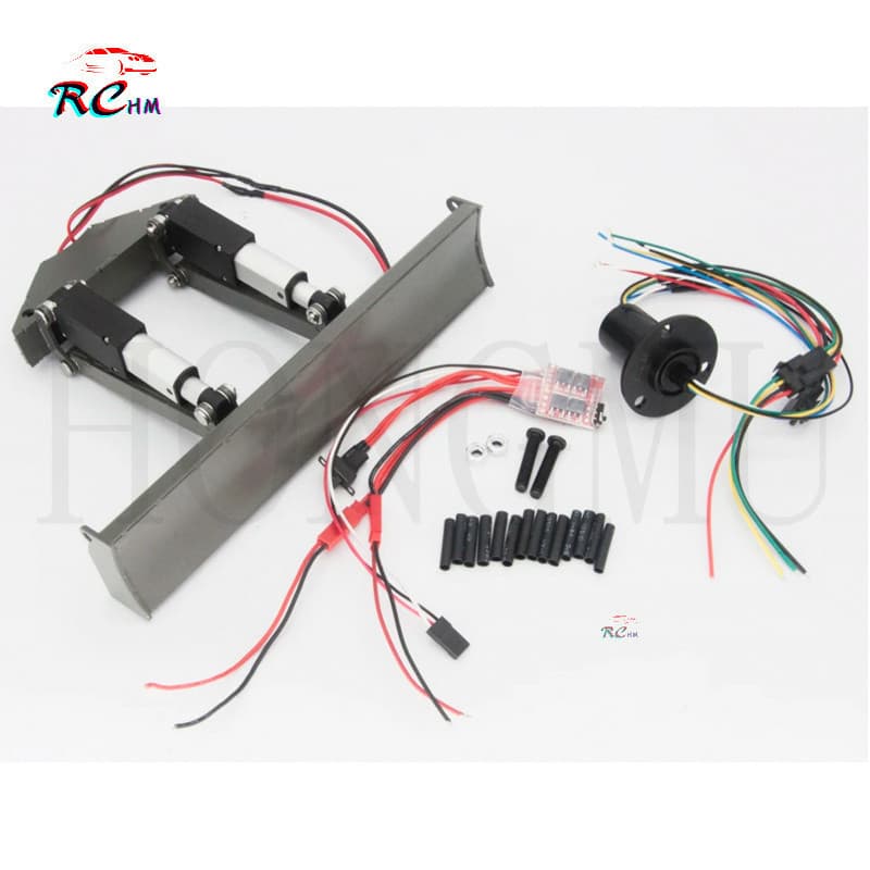 Kit De Balde De Lâmina De Metal RC EC160E Com Atuadores Lineares Elétricos Anel Deslizante Para Atualização De Escavadei