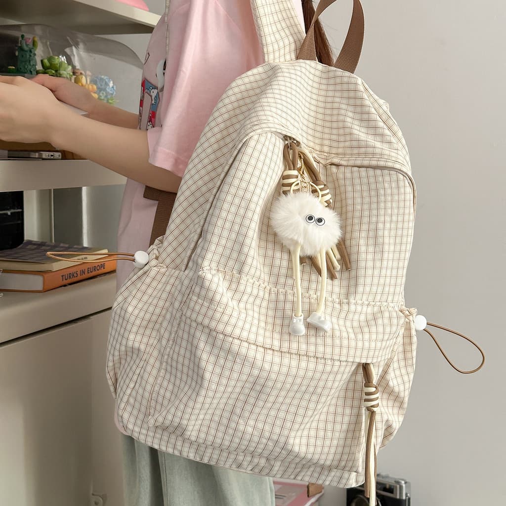 Mochila moderna, leve e de alto estilo, adequada para meninas e estudantes universitárias, Ensine H5VK.