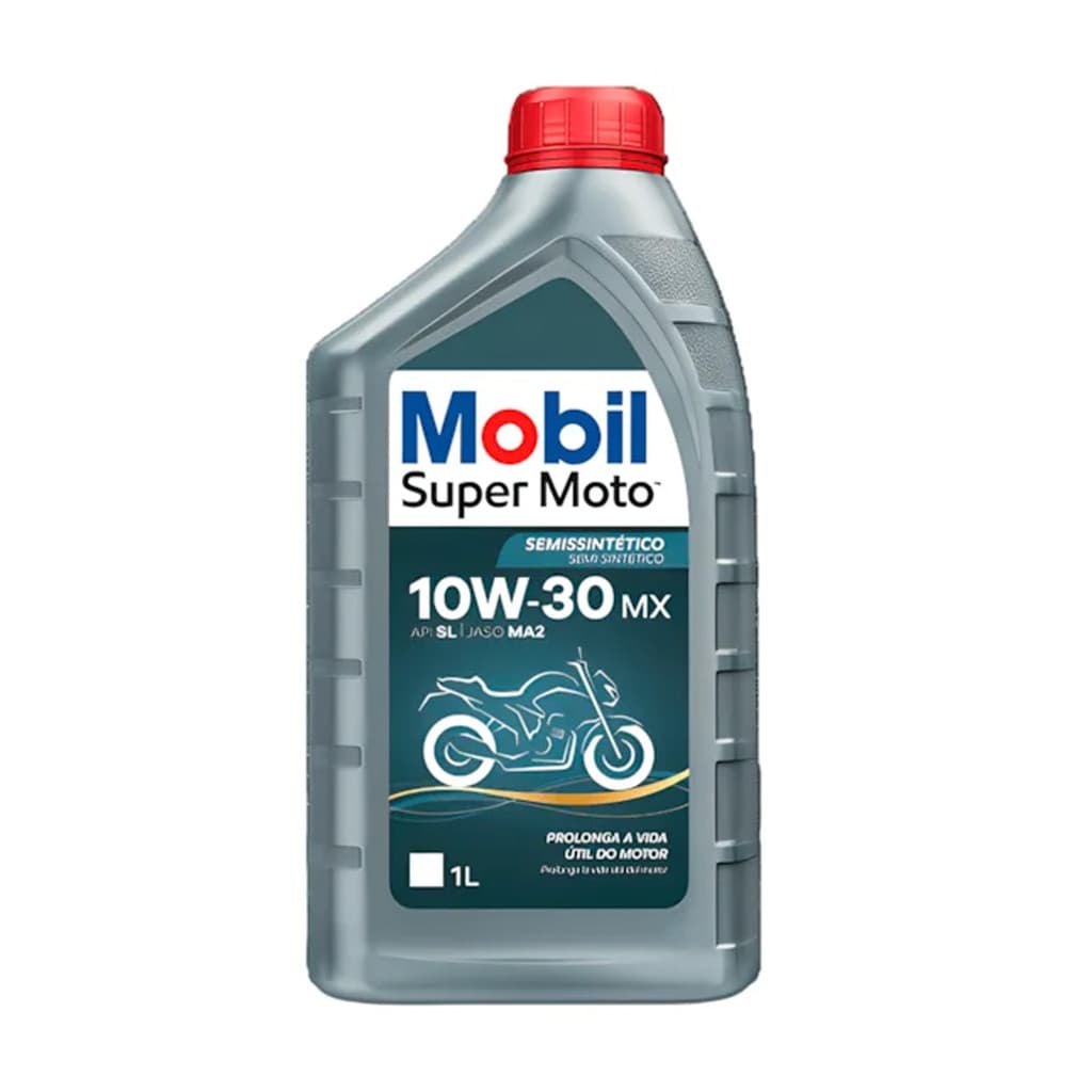 Óleo Mobil 10W30 4T Para Motos Alta Proteção Motor 1L