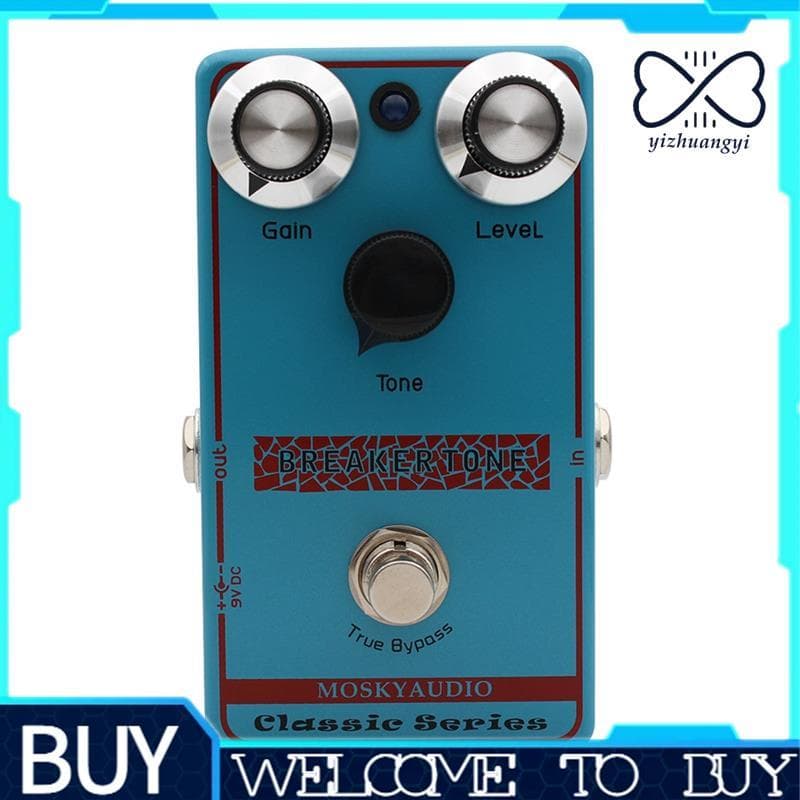 Breaker Tone Classic Drive Pedal De Efeito De Guitarra Overdrive De Baixo Ganho True Bypass