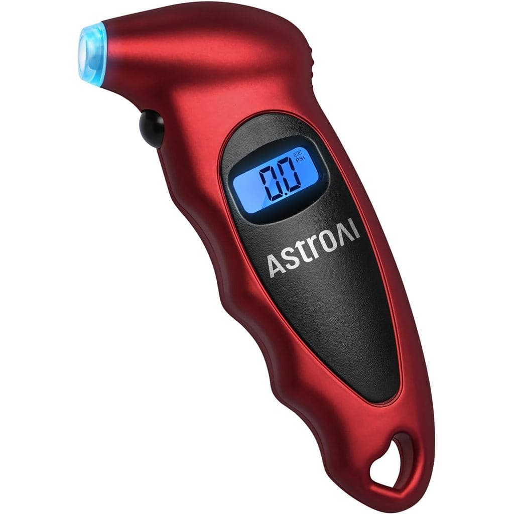 Medidor Digital de Pressão de Pneus AstroAI 0-150PSI Calibrado de Acordo com ANSI B40.7 +/-1PSI, Precisão em Incrementos