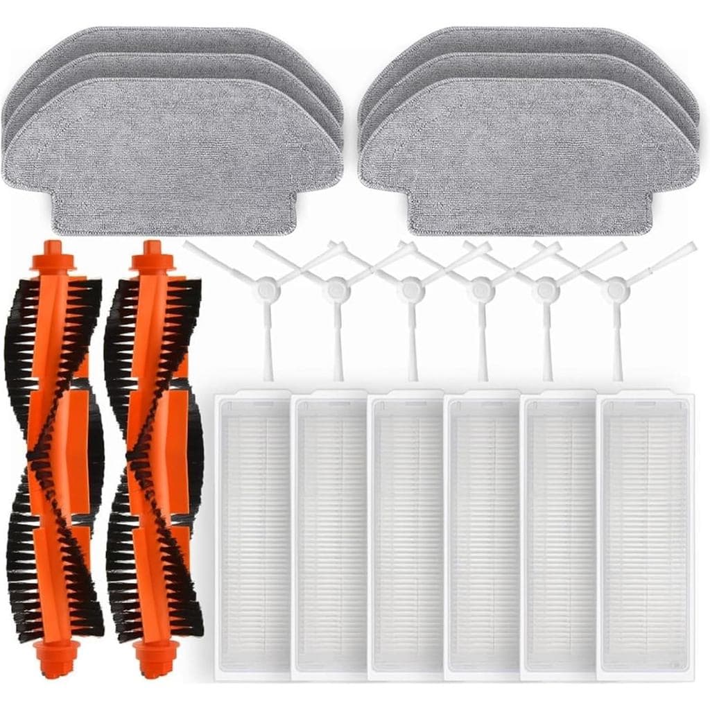 Conjunto de Acessórios para Robô Aspirador. Compatível com o Aspirador Robô Xiaomi S10 S12 B106GL, Peças de Reposição e