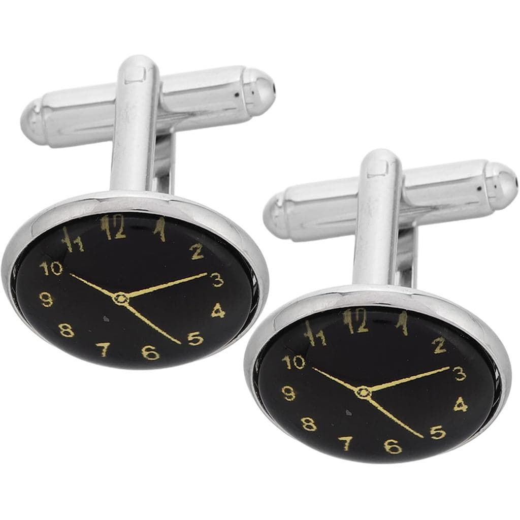 Abotoaduras Clássicas Tofficu para Homens, Acessórios de Camisa Formal Prateados, Abotoaduras Clássicas Estilo Francês p