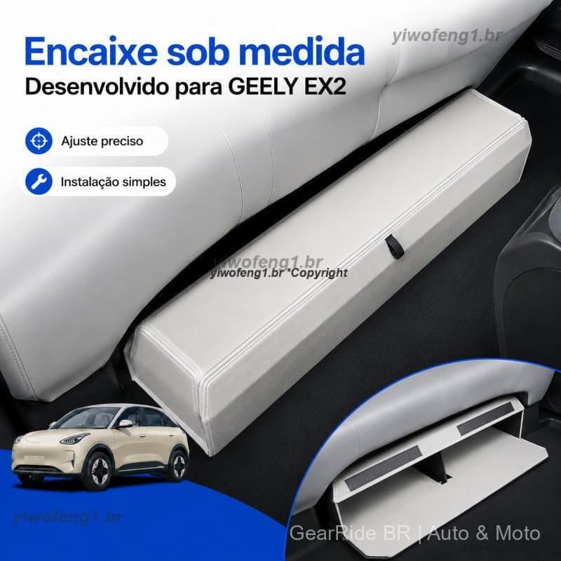 Caixa de Armazenamento Sob o Assento Geely EX2, Organizador de Assento, Caixa Multiuso, Caixa de Armazenamento para Carr
