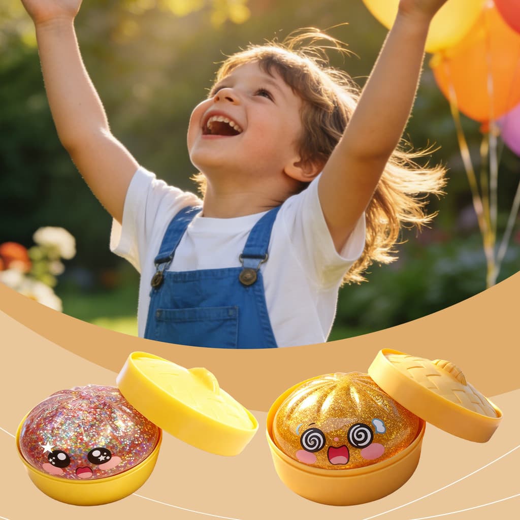 Simulação Bun Squishy – Apaziguador De Estresse Macio E Não Pegajoso De Ascensão Lenta , Brinquedo Portátil Para Decoraç