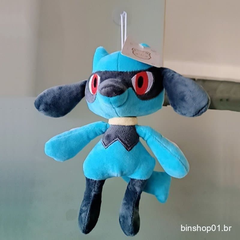 24cm Anime Pokemon Brinquedo De Pelúcia Lucario Pingente Bolso Monstro Boneca Fantasma