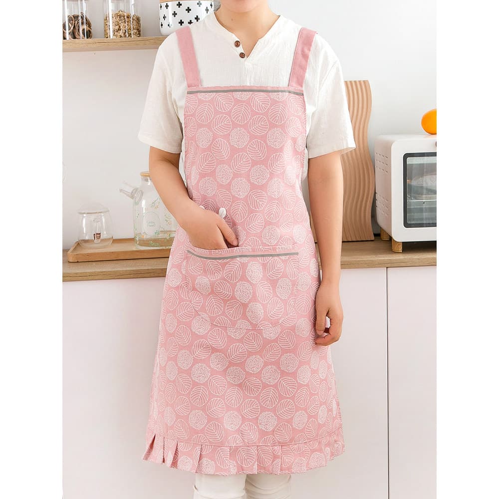 Versão coreana impermeável à prova de óleo feminino avental de cozinha adulto doméstico cozinhar avental trabalho sem ma