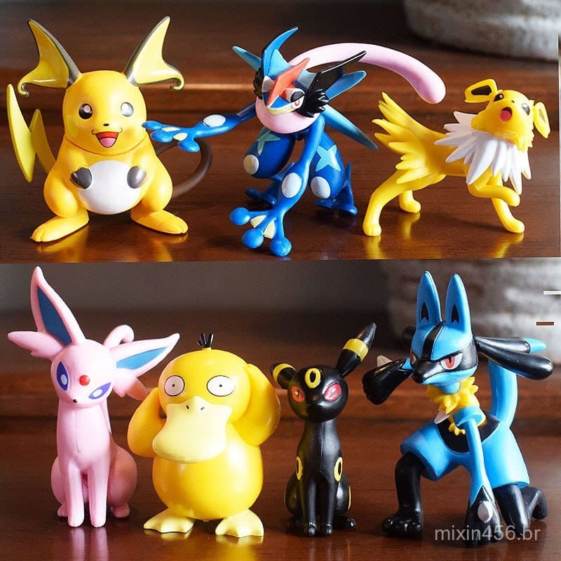 Novo Pokémon Mega Charizard, Greninja, Sun Eevee - Figura Decorativa em Caixa Surpresa