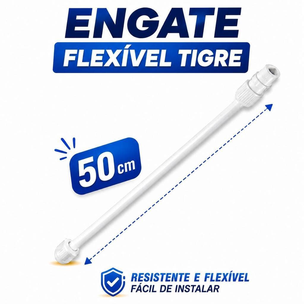 Rabicho da Tigre 50cm Engate Flexível de PVC Rabicho Engate de Torneiras e Lavatórios Vedação Segura