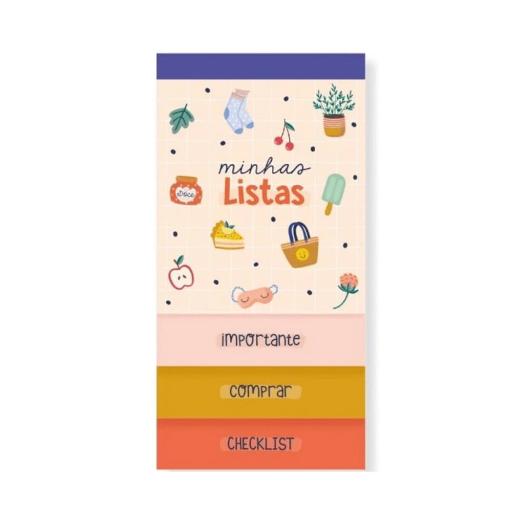 Bloco Listas Cartões Gigantes Happy