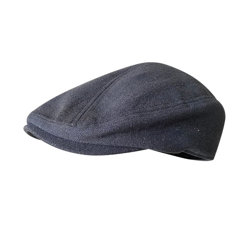 Primavera verão puro algodão cinza boné de pico boina masculino reverso-Wearing boné de algodão puro masculino pequena c