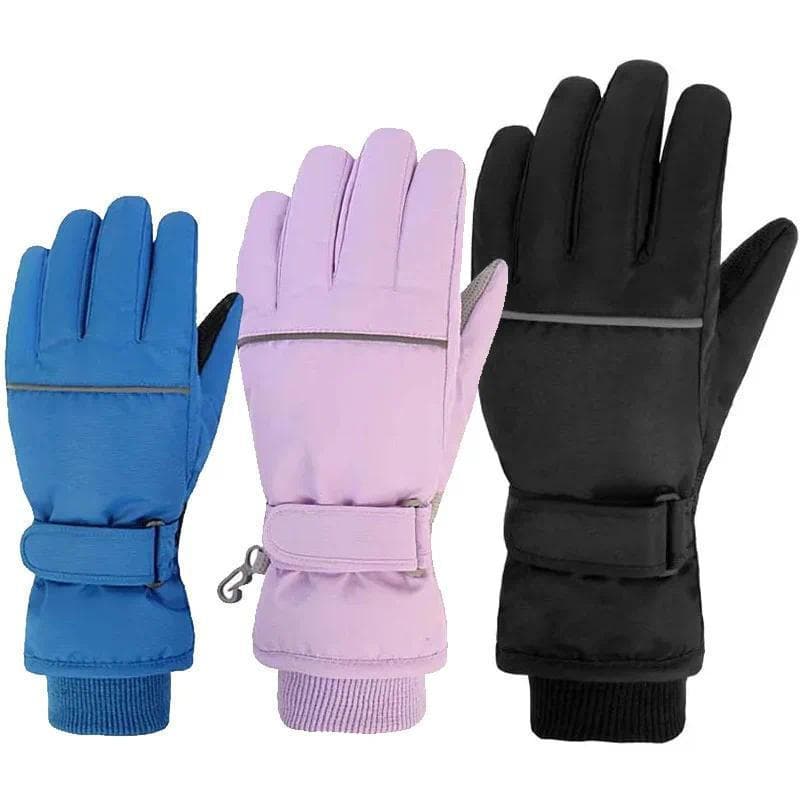 Crianças Luvas De Esqui Manter O Dedo Quente À Prova Dwaterproof Água Engrossar Inverno Snowboard Neve Para Meninos Meni