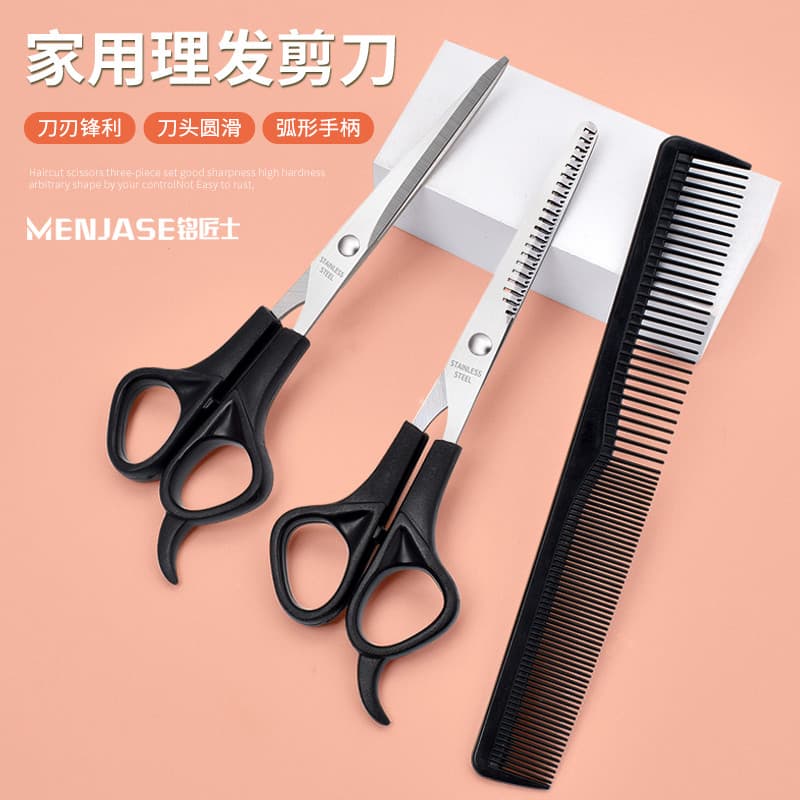 Tesoura de corte de cabelo quebrada tesoura de cabeleireiro corte plano tesoura de desbaste Bang