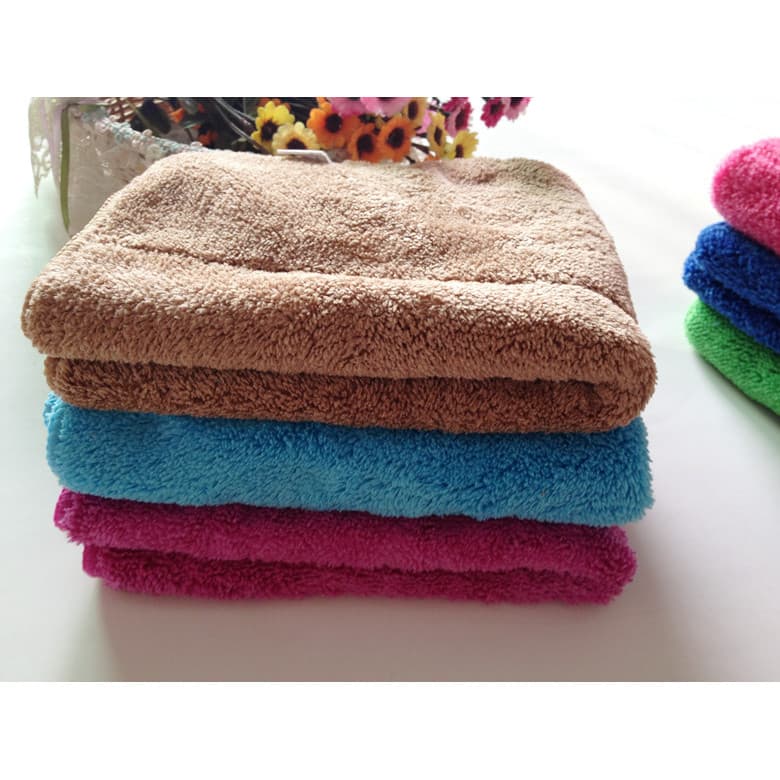 Huiwanju Pano de limpeza de microfibra Coral Fleece Pano de limpeza de chão Pano de esfregão absorve água duplo espessad