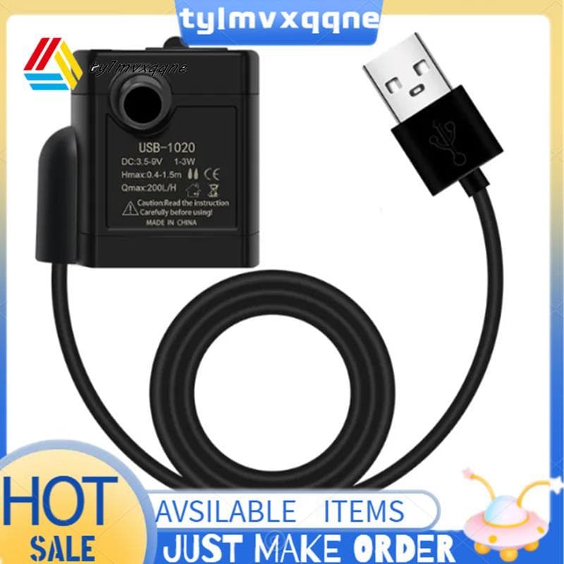 Ciclo De Água USB Bombas Mini Acessórios Do Aquário Submersível DIY Filtro Motor Sem Escova Baixo Ruído