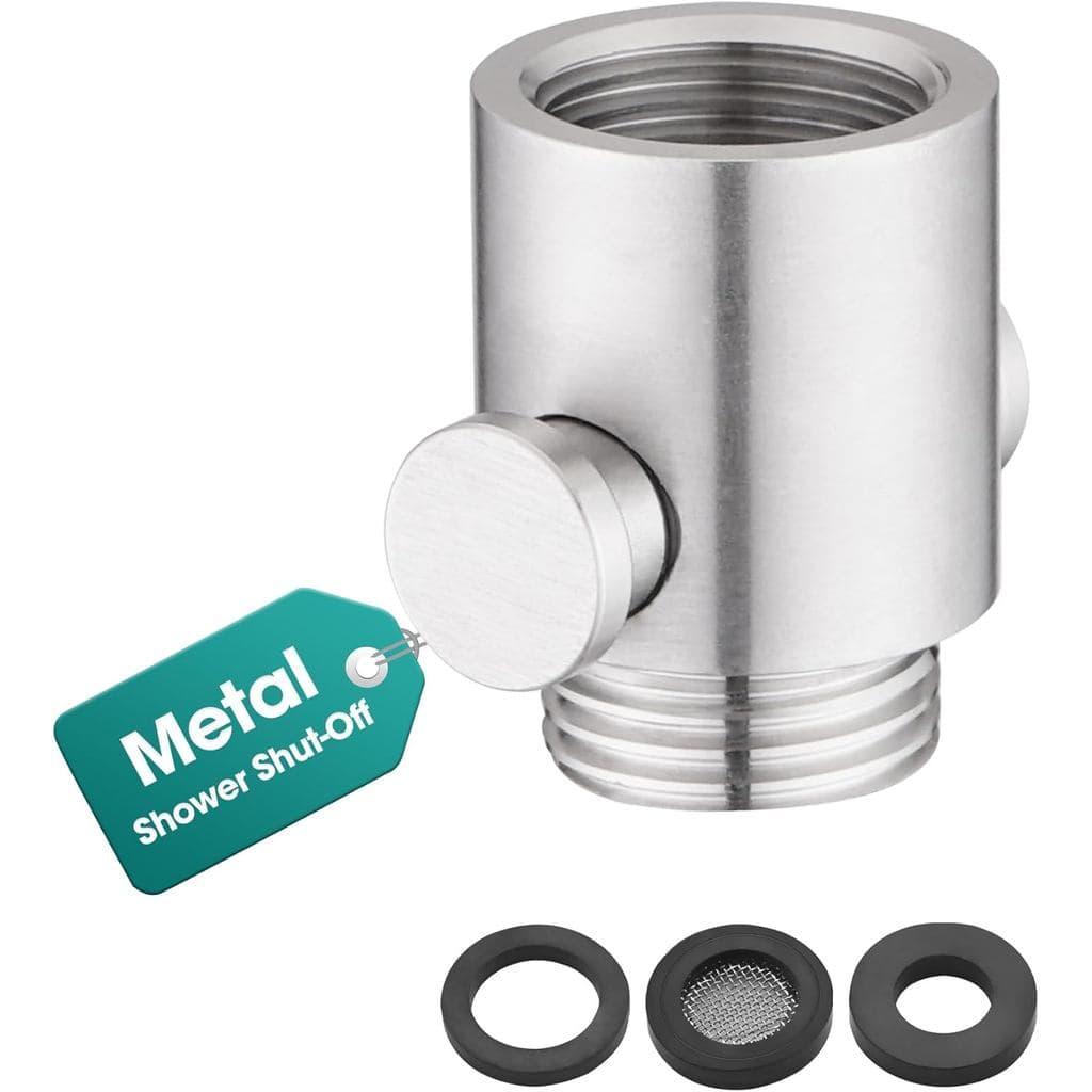 Válvula de Fechamento para Chuveiro de Metal, Válvula de Fechamento de Água para Chuveiro Manual, Economiza Água, Fácil