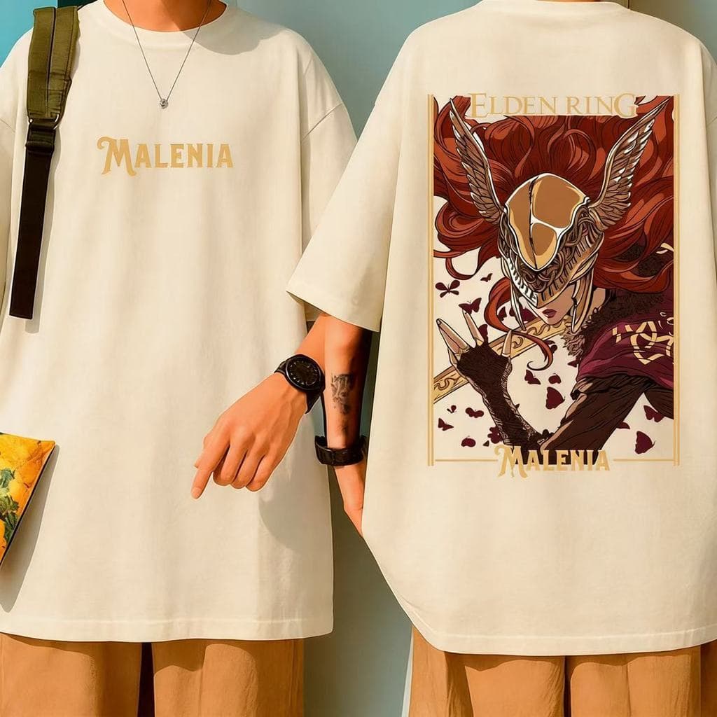 Camiseta Malenia Elden Ring Jogo Unissex 100% Algodão Game Envio rapido Alta Qualidade - Tecido Criativo