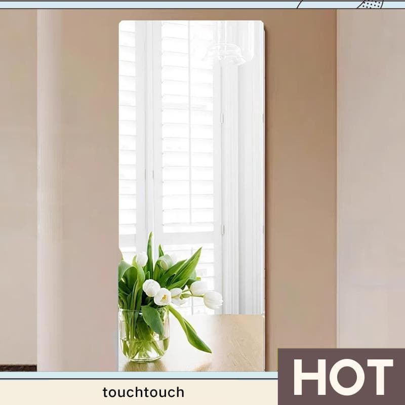 DIY PET Espelho Adesivo De Parede Para Quarto Porta Armário Ginásio Resistente A Estilhaços Decalque Flexível Decoração