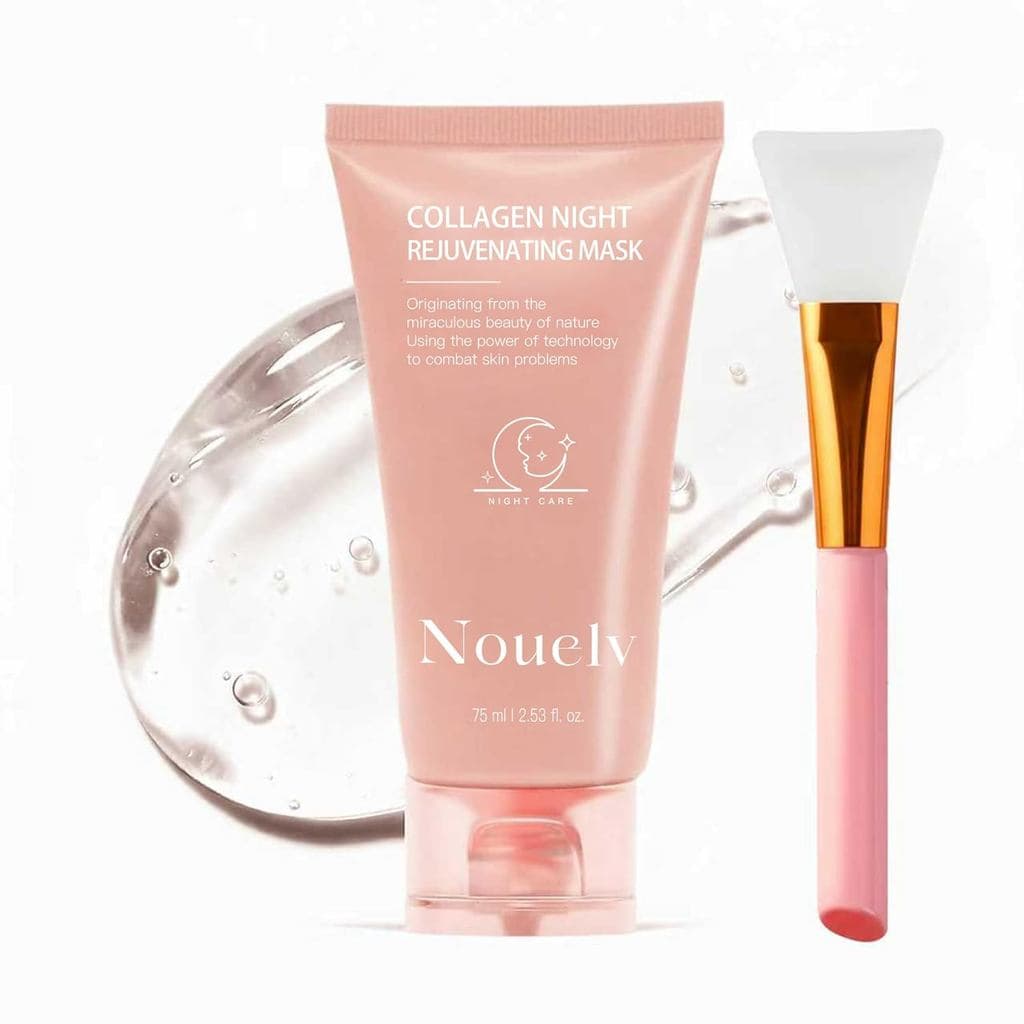 Máscara Peel Off, Máscara Facial de Colágeno, Máscara Hidratante de Hidrogel para Uso Noturno, Cuidado Suave para a Pele