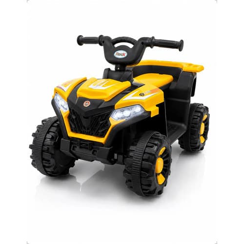 Quadriciclo Elétrico Infantil Laranja 6V 4,5Ah LED MP3 Bateria Recarregável Motoca Criança
