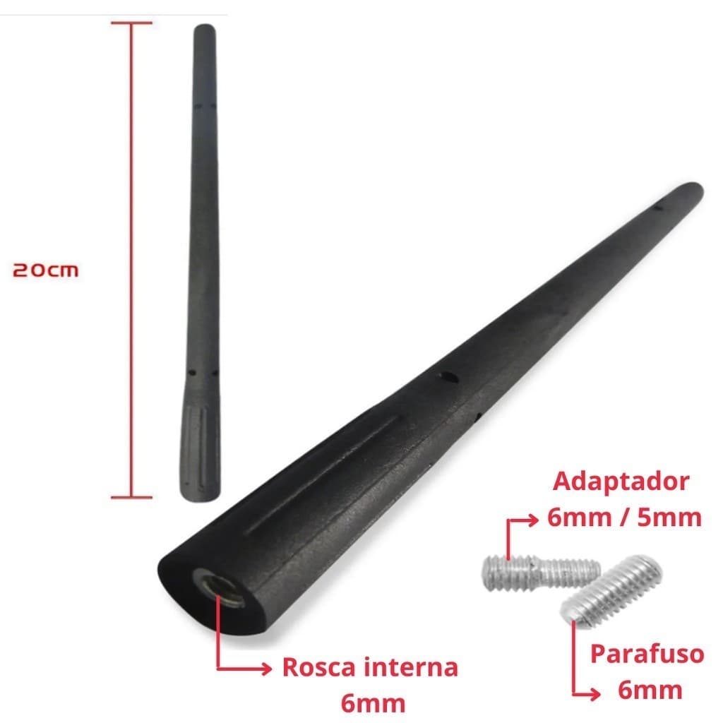 Antena Esportiva Renault Clio Sandero Logan Duster