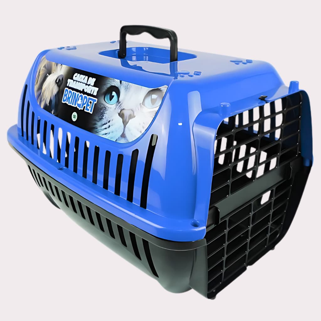 Caixa De Transporte Pet Resistente Com Travas De Segurança Ideal P/ Viagens E Passeios