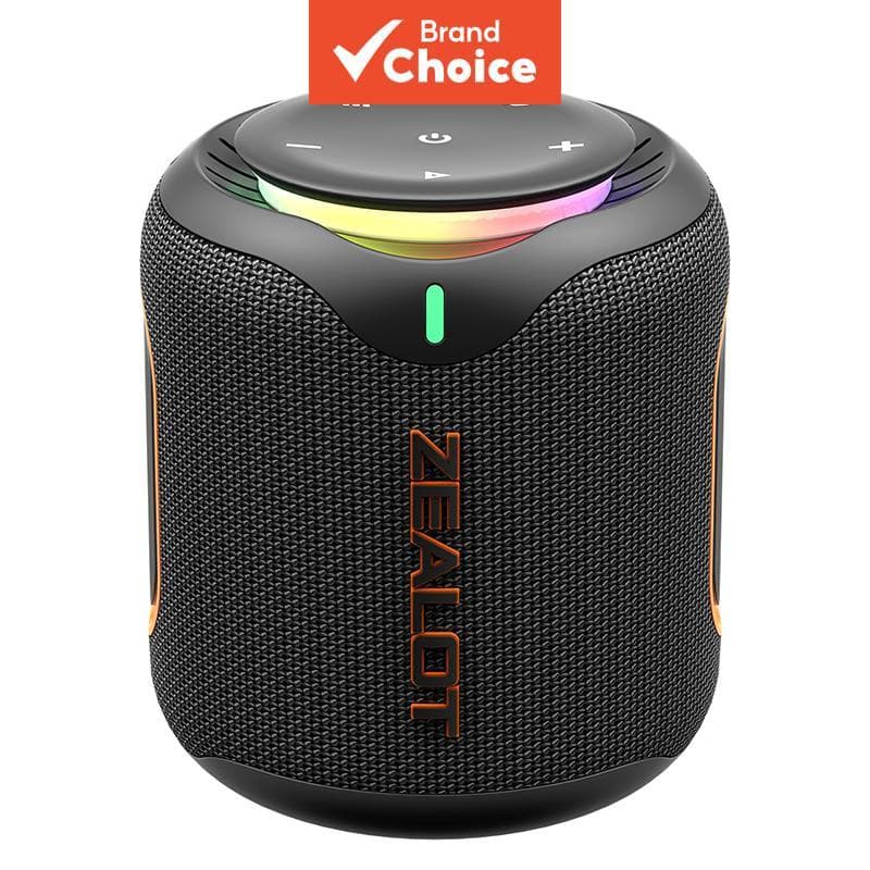 Caixa de som Bluetooth ZEALOT M1 30W 6000mAh IPX6 à prova d'água RGB LED TWS estéreo graves potentes portátil caixa de