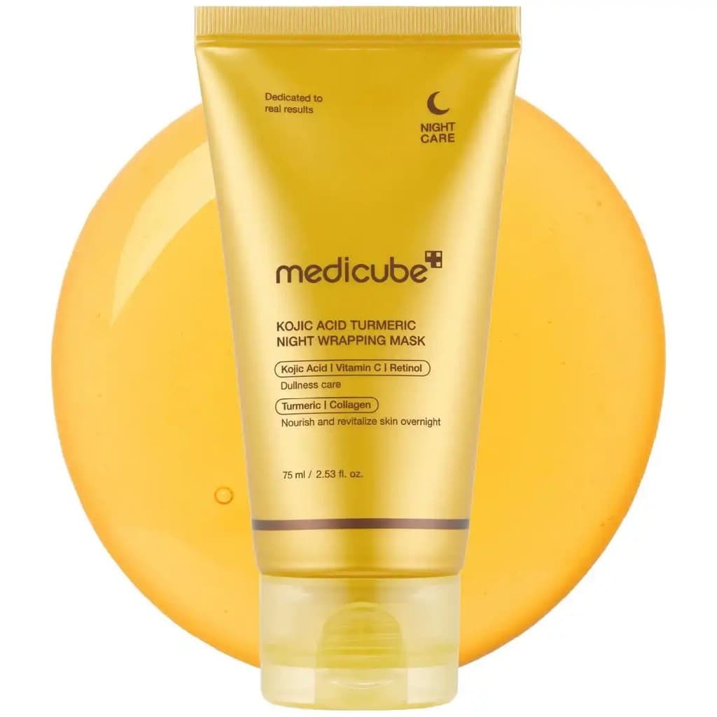 [medicube] Máscara Noturna Envolvente de Ácido Kójico e Cúrcuma |   Máscara Noturna Reparadora, Morning Shed, Cúrcuma, N