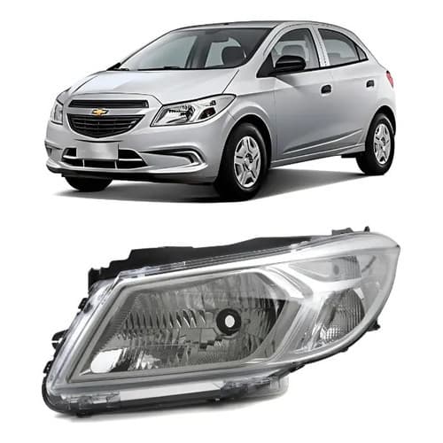 Farol Esquerdo Gm Onix Prisma 2013 2014 2015 2016 Cromado Esquerdo/motorista