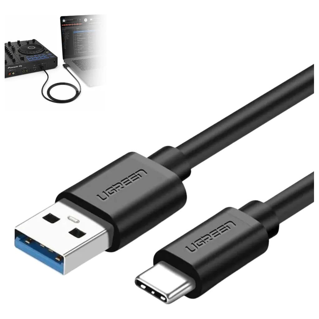 Cabo Usb 2 Metros Emborrachado Para Ddj Controladora Flx4
