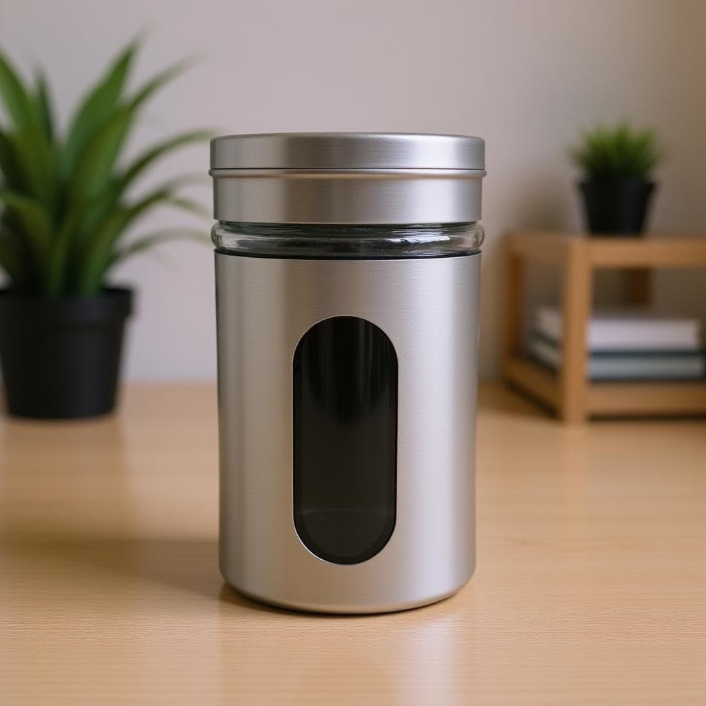 Conjunto Saleiro e Pimenteira de Mesa com Visor Transparente