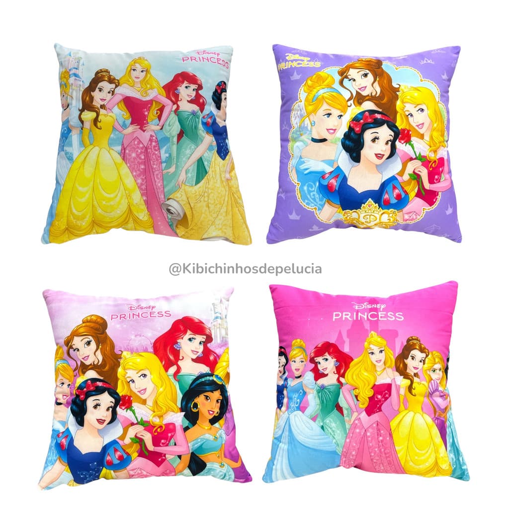 Capa de Almofada Princesas 40x40cm