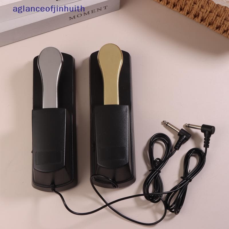 [aglanceofjinhui] Pedal De Sustentação Com Interruptor De Polaridade Para Teclado MIDI Synth Pianos Digitais Tambor De P