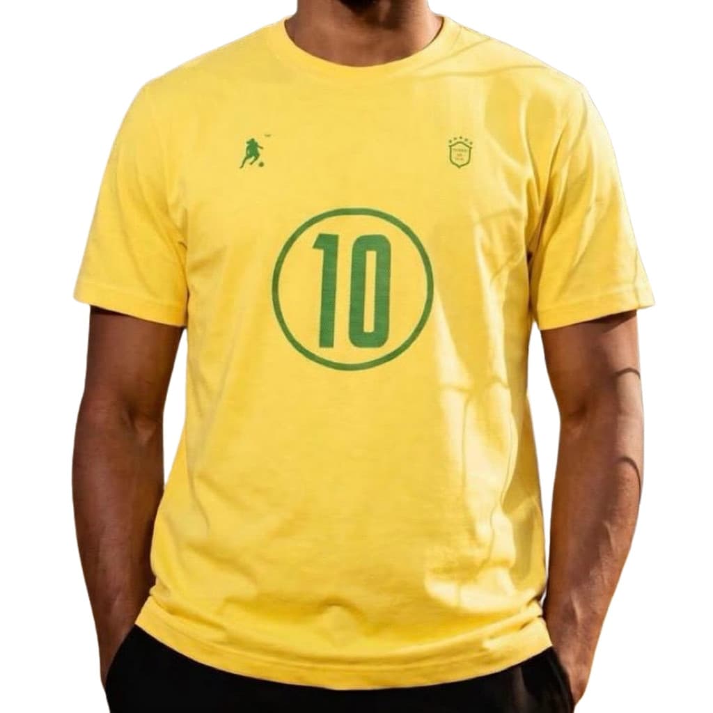 Camiseta Brasil Ronaldinho Gaúcho "O Bruxo" R10 Oficial