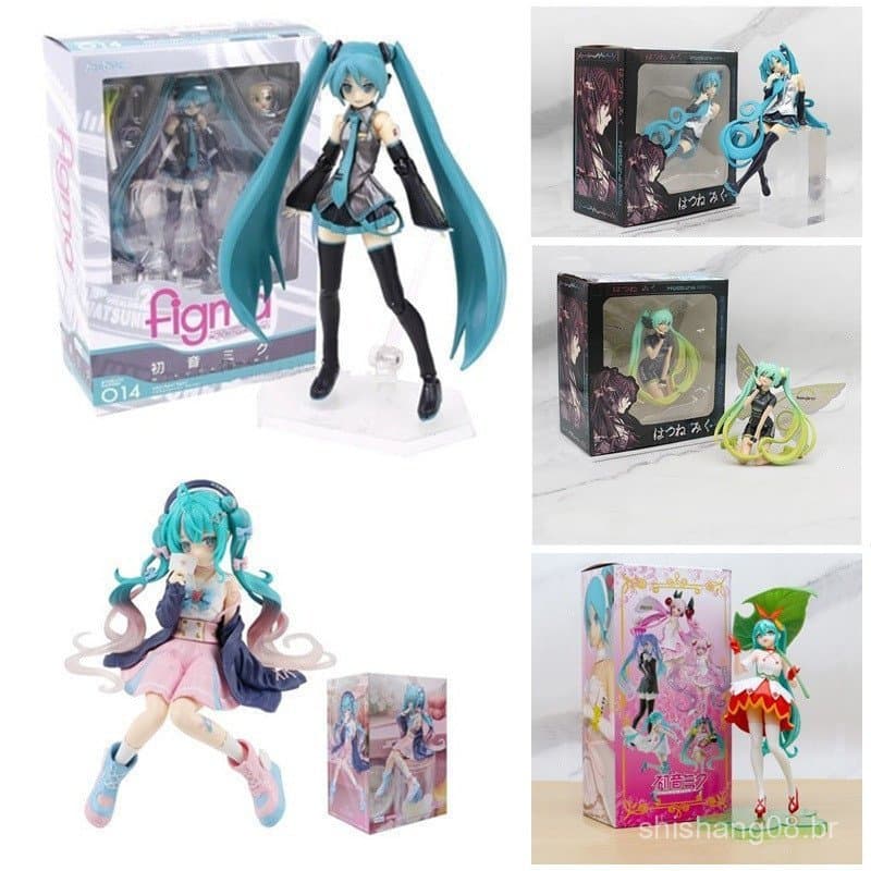 15cm/6 " Anime Vocaloid Hatsune Miku Figura De Ação Boneca De Brinquedo Infantil Novo Na Caixa Colecionáveis Para Crianç